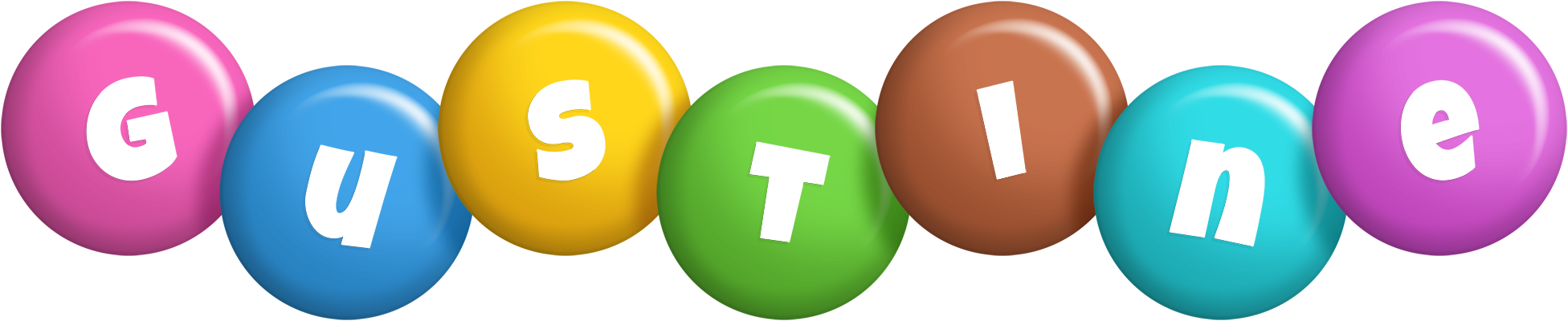 Gustine candy logo