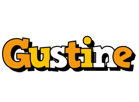 Gustine cartoon logo