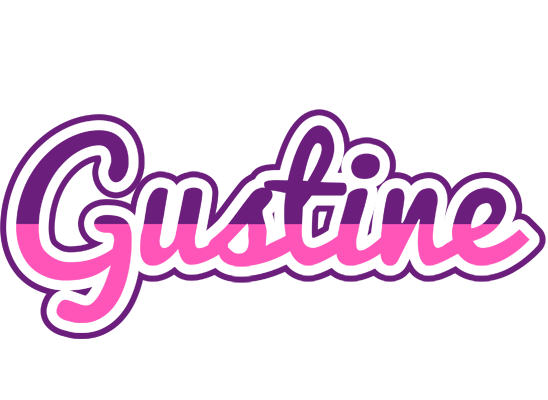 Gustine cheerful logo