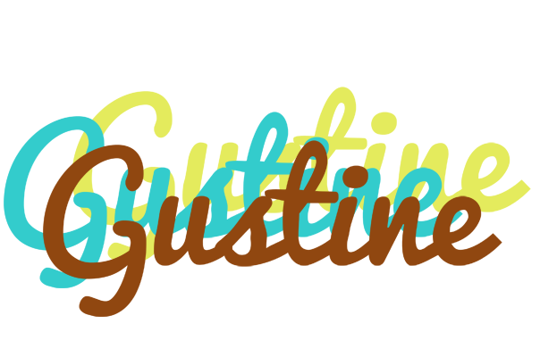 Gustine cupcake logo