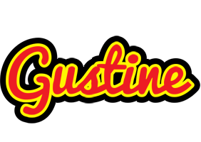 Gustine fireman logo