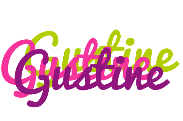 Gustine flowers logo