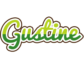 Gustine golfing logo