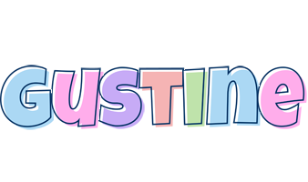 Gustine pastel logo