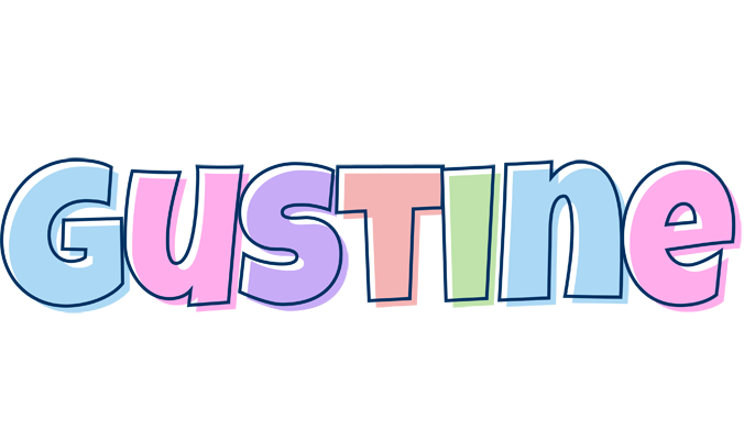 Gustine pastel logo