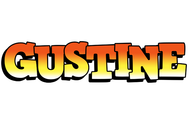 Gustine sunset logo