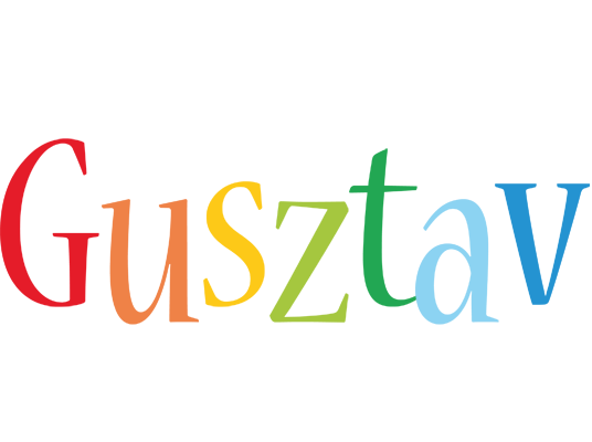 Gusztav birthday logo