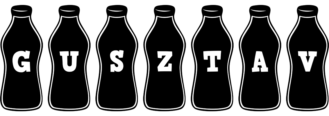 Gusztav bottle logo