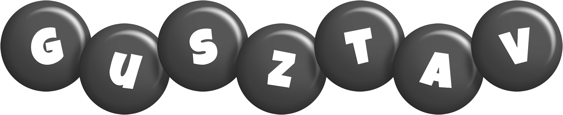 Gusztav candy-black logo