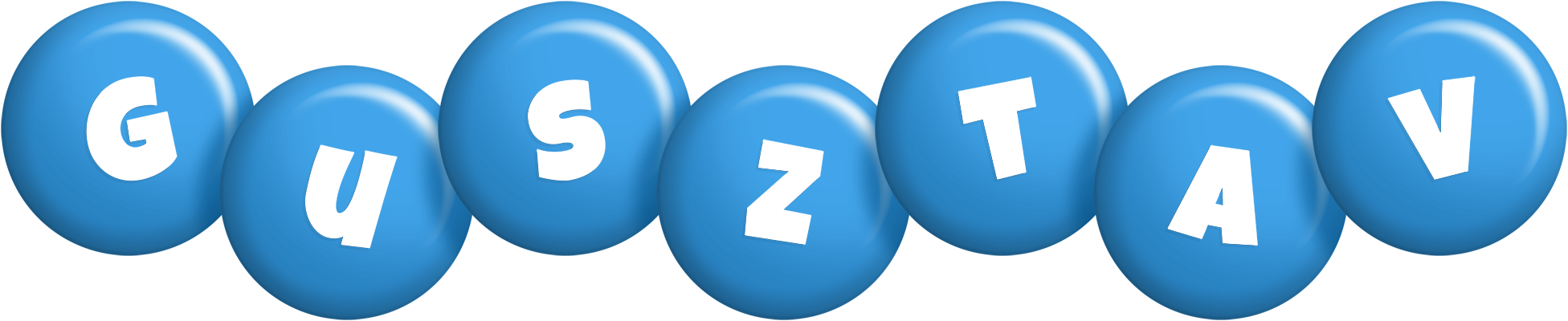 Gusztav candy-blue logo