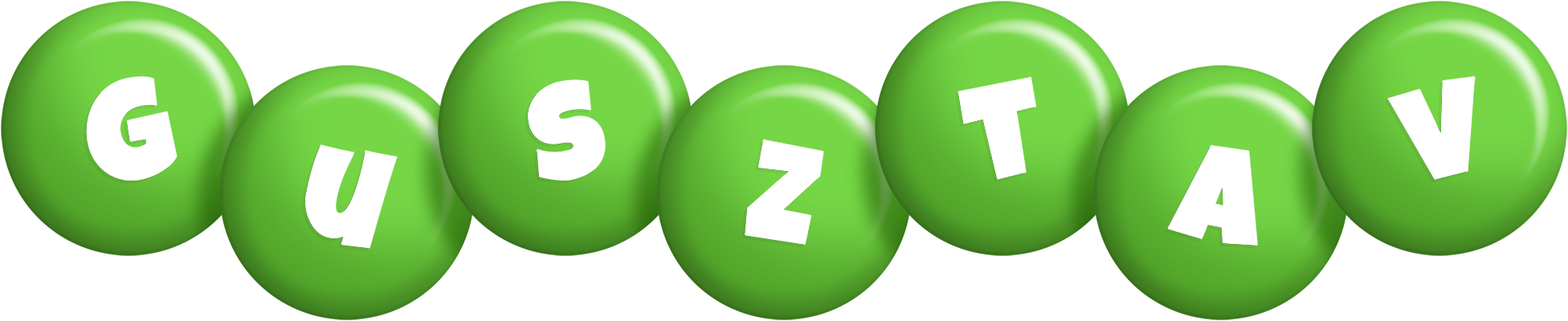 Gusztav candy-green logo