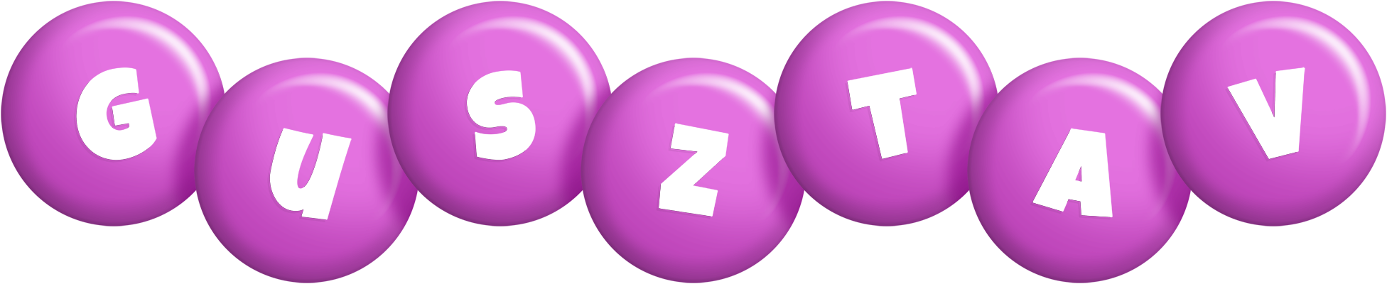 Gusztav candy-purple logo