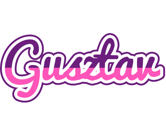 Gusztav cheerful logo
