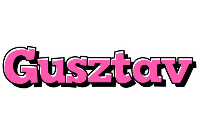 Gusztav girlish logo