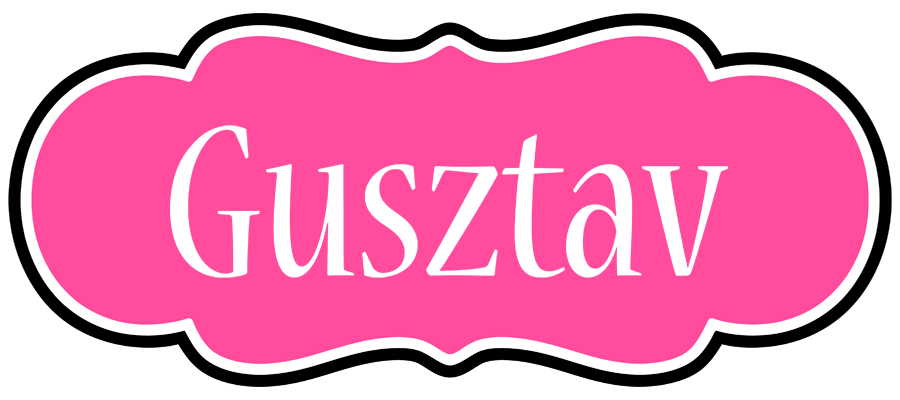 Gusztav invitation logo
