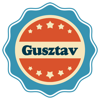 Gusztav labels logo