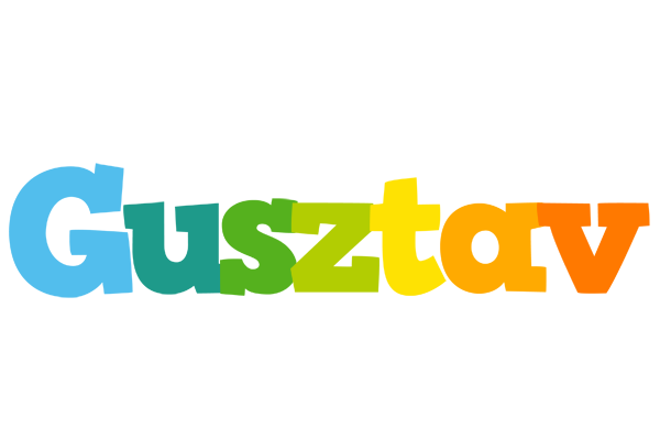 Gusztav rainbows logo