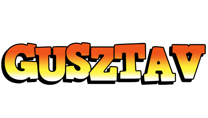 Gusztav sunset logo
