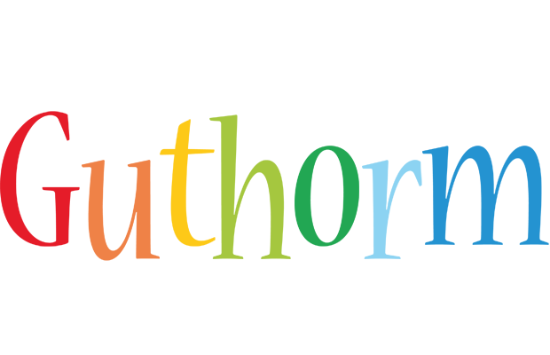 Guthorm birthday logo