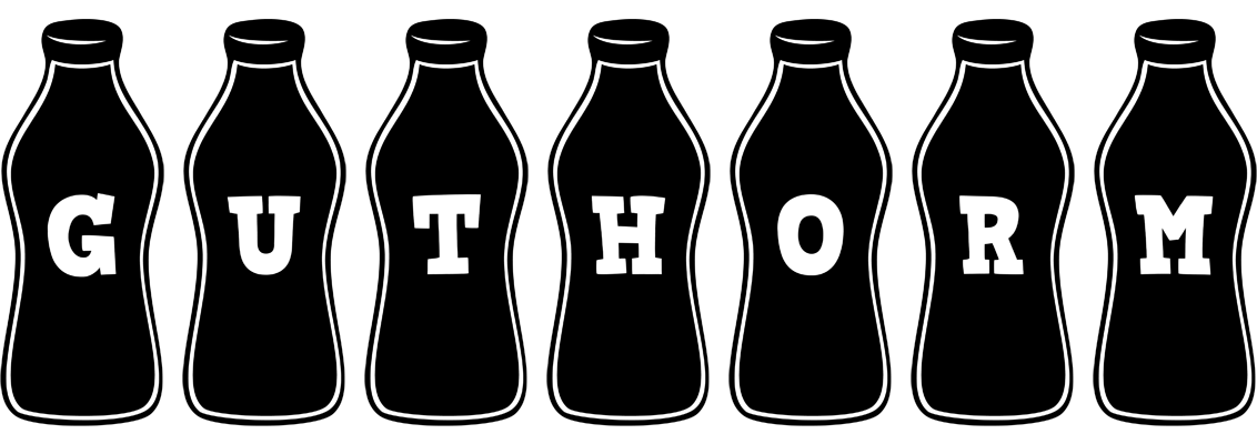 Guthorm bottle logo