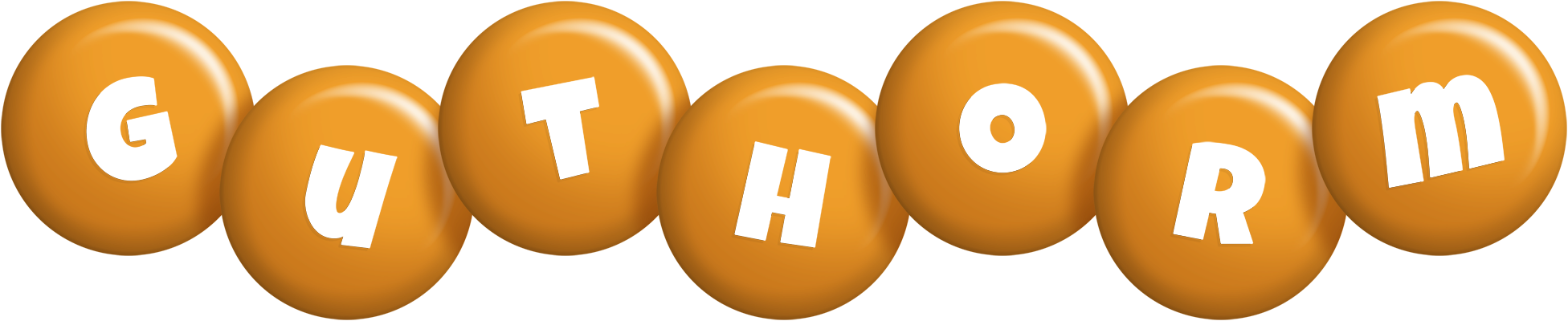Guthorm candy-orange logo