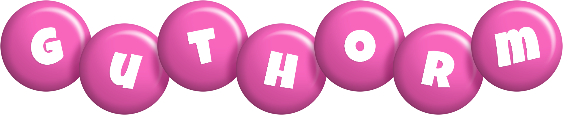 Guthorm candy-pink logo