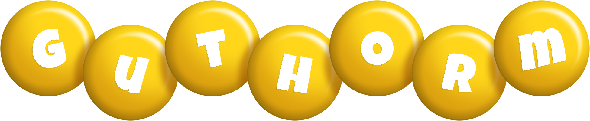 Guthorm candy-yellow logo