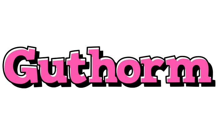 Guthorm girlish logo