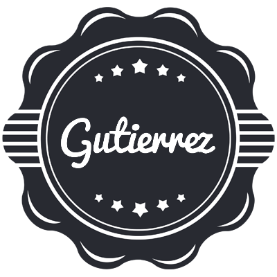 Gutierrez badge logo