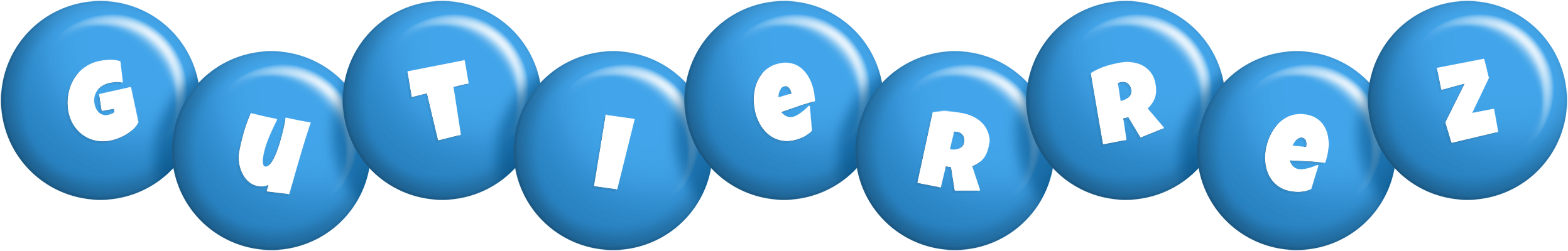 Gutierrez candy-blue logo