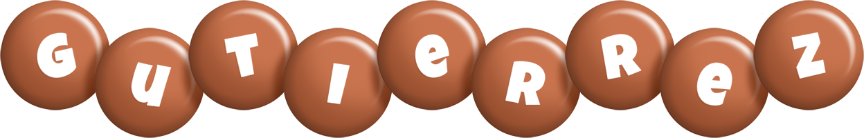 Gutierrez candy-brown logo