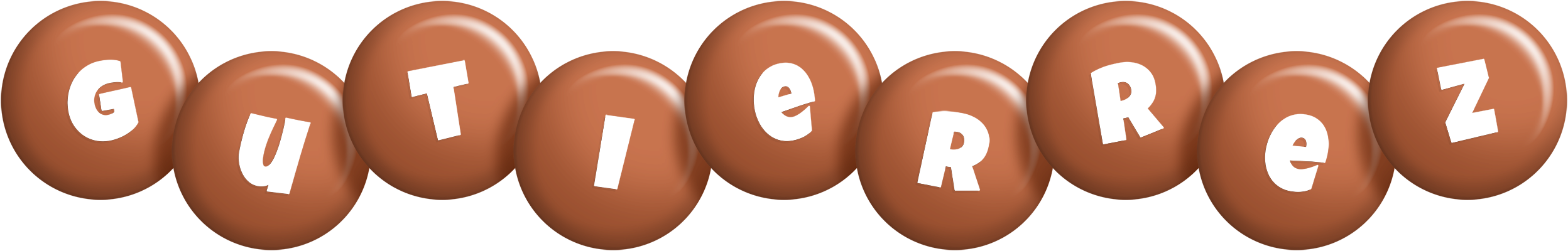Gutierrez candy-brown logo