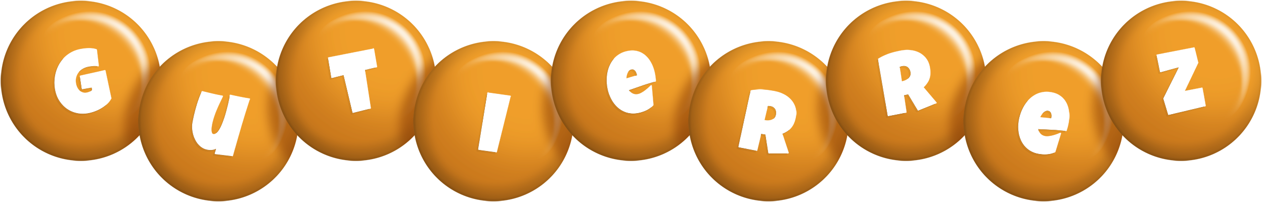 Gutierrez candy-orange logo