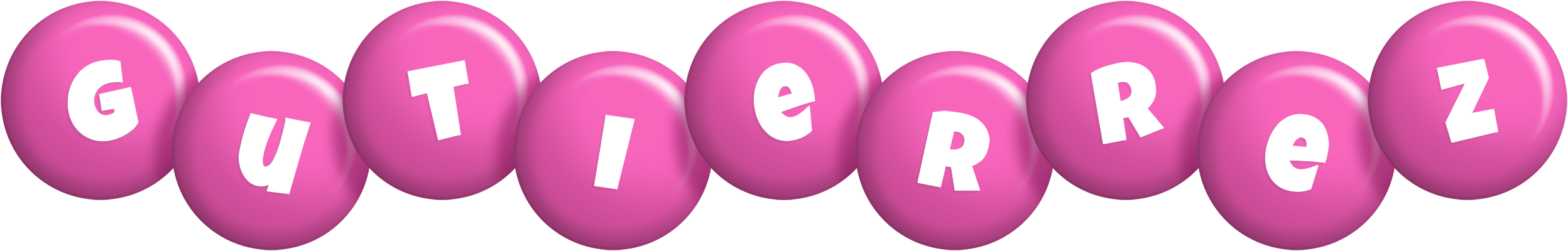 Gutierrez candy-pink logo