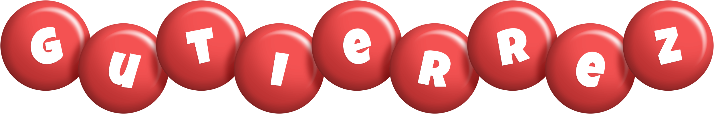 Gutierrez candy-red logo