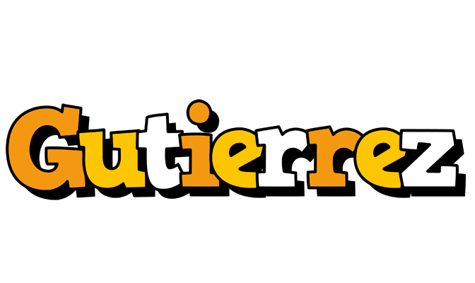 Gutierrez cartoon logo