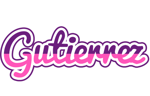 Gutierrez cheerful logo