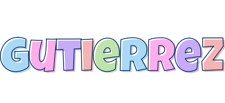 Gutierrez pastel logo