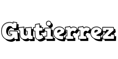 Gutierrez snowing logo