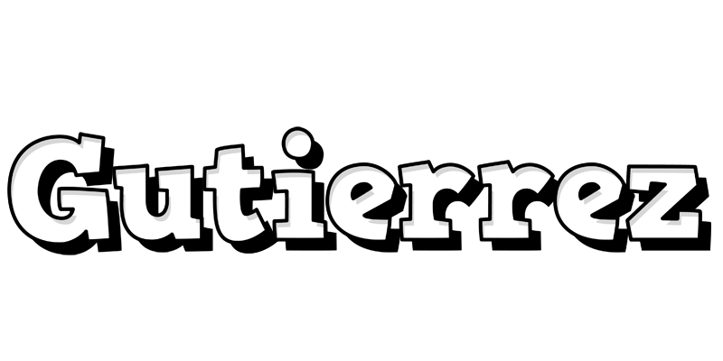 Gutierrez snowing logo