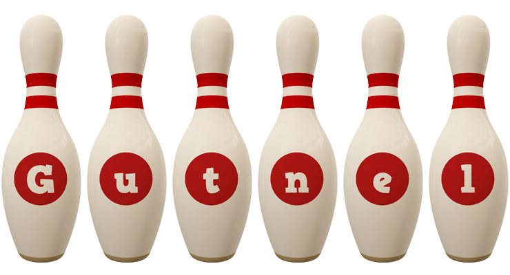 Gutnel bowling-pin logo