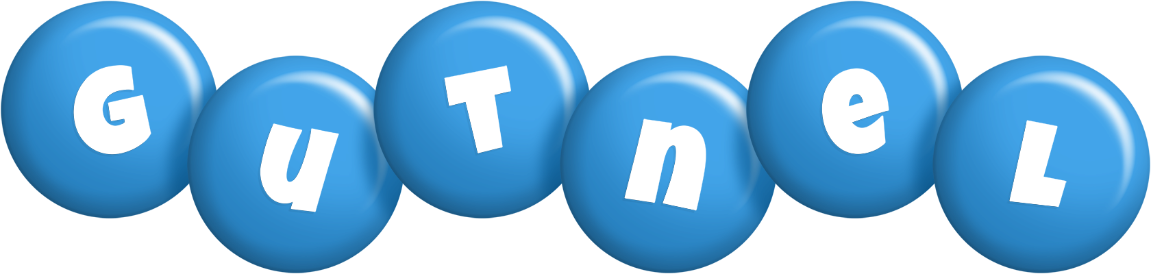 Gutnel candy-blue logo
