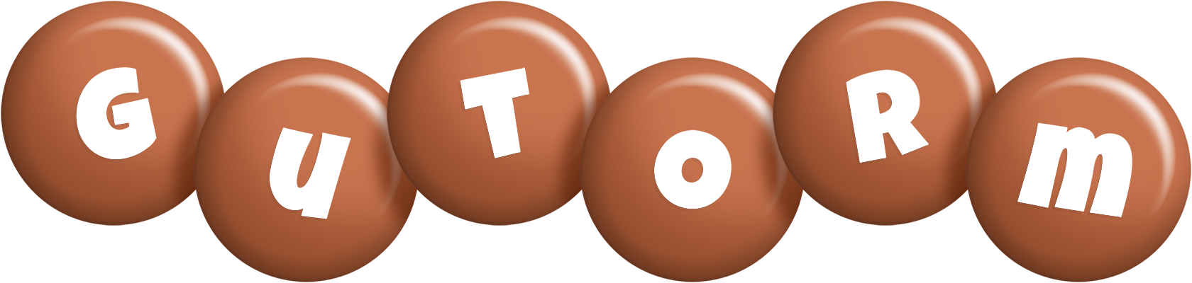 Gutorm candy-brown logo