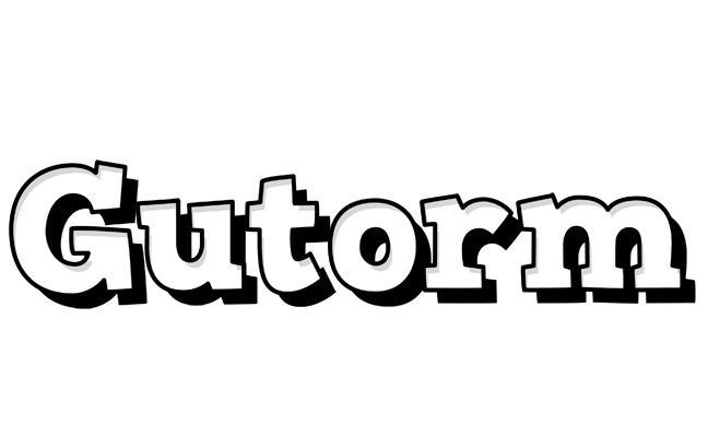 Gutorm snowing logo