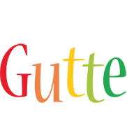 Gutte birthday logo