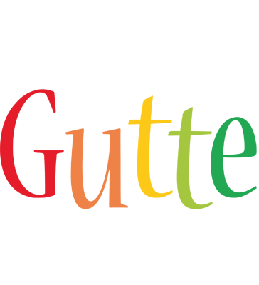 Gutte birthday logo