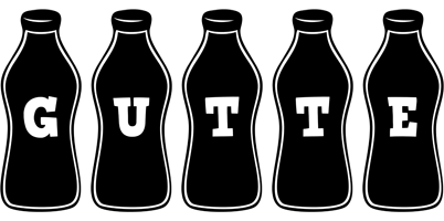 Gutte bottle logo