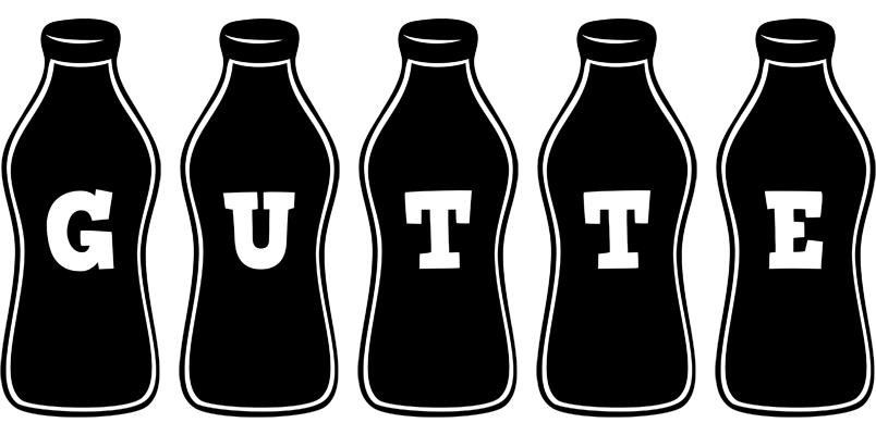 Gutte bottle logo