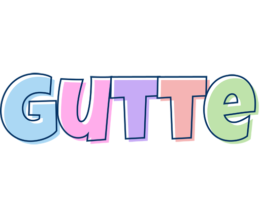 Gutte pastel logo
