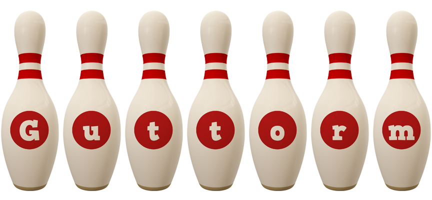 Guttorm bowling-pin logo